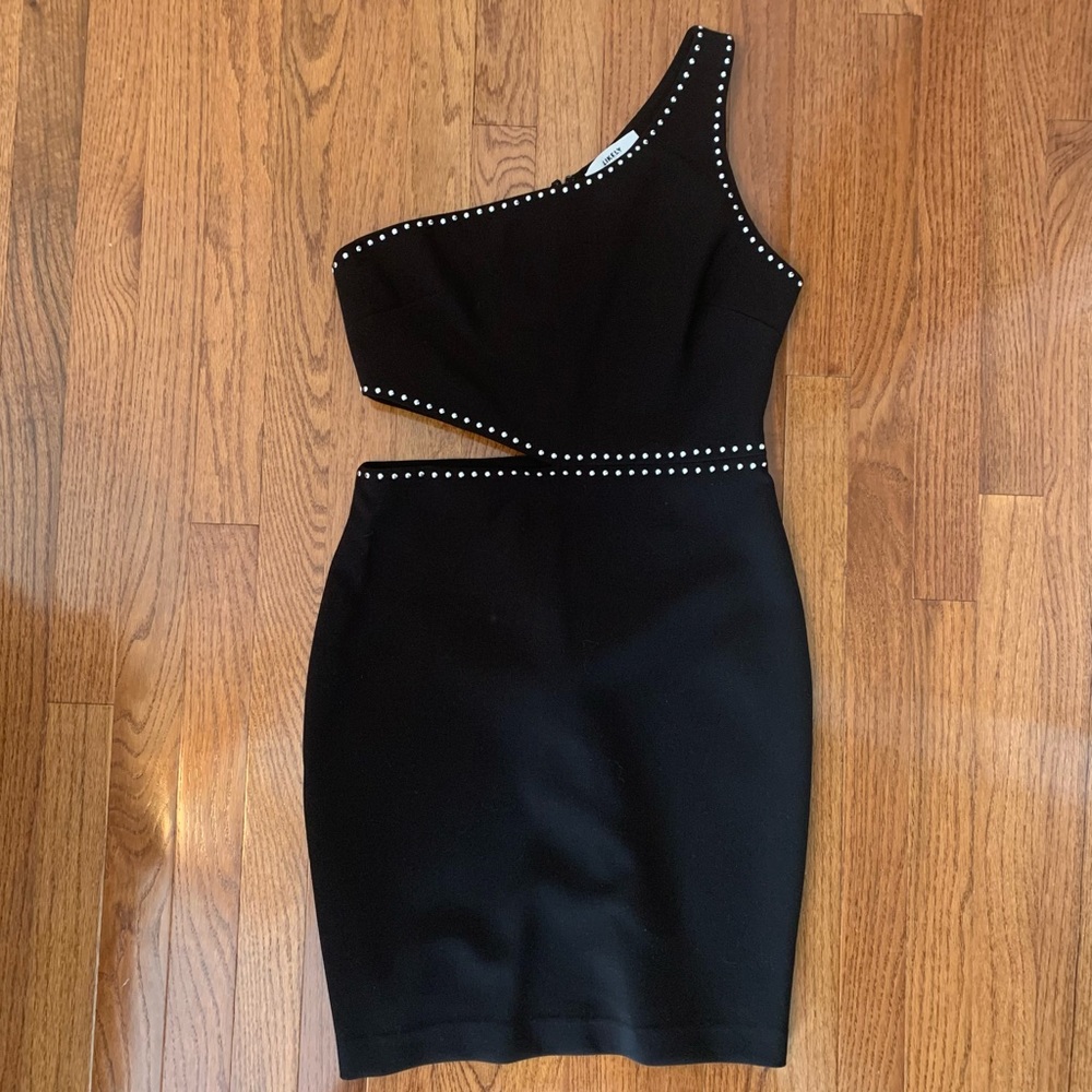 Likely Portia Studded One Shoulder Mini Dress